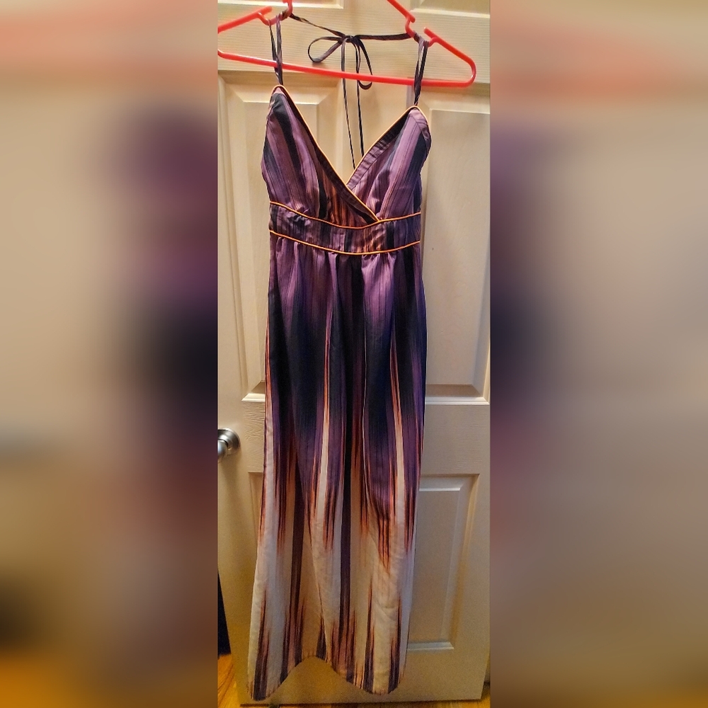 Multicolored Limited Halter Dress